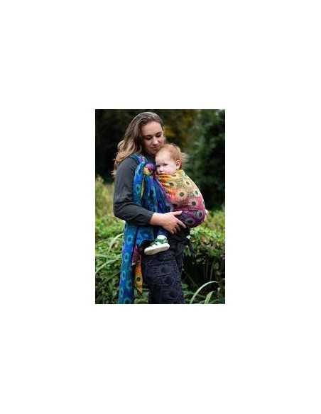 Fular tejido - Yaro - Shining - Duo Havana Grad Green Black Tencel