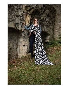 Fular tejido - Yaro - Sphynx  -  Trinity Black White Bamboo 2