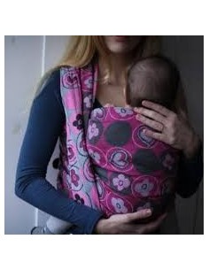 Fular tejido - Yaro - bloomsbury - ultra pink grey 2