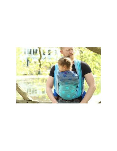 Fular tejido - Yaro - Stars - Aqua Grad Grey