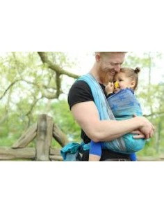 Fular tejido - Yaro - Stars - Aqua Grad Grey 2