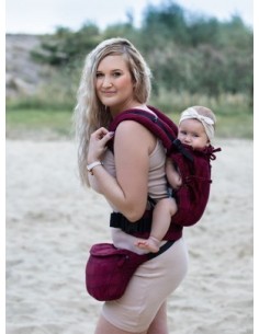 Mochila ergonómica - Kinder Hop - Multi soft diamond maroon 2