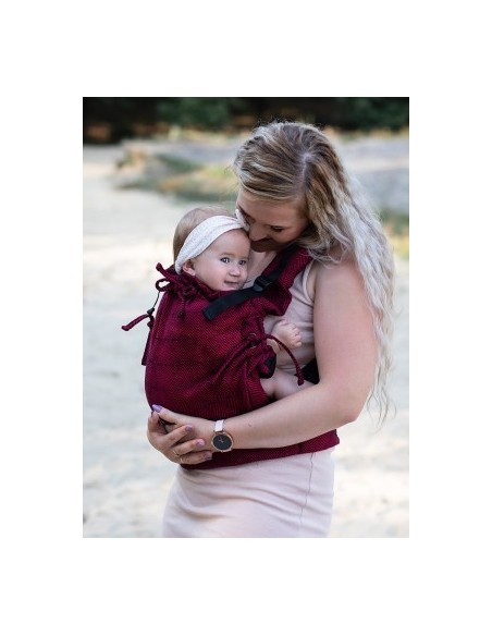 Mochila ergonómica - Kinder Hop - Multi soft diamond maroon