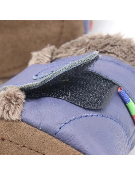 ZAPATOS DE CUERO PARA BEBÉ - CAROZOO - Blue