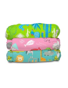 Pack de pañales ecológico - Charlie Banana - 3 BOLSILLOS CON 6 INSERTOS - (con cáñamo)