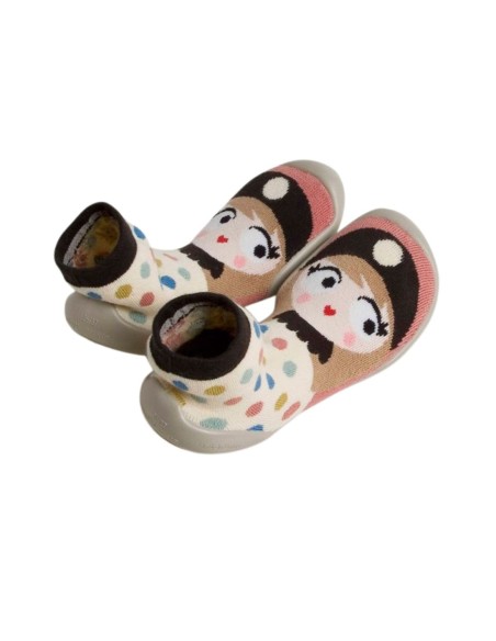 Calcetín con suela BAREFOOT - Collégien - Chaussons Colombine