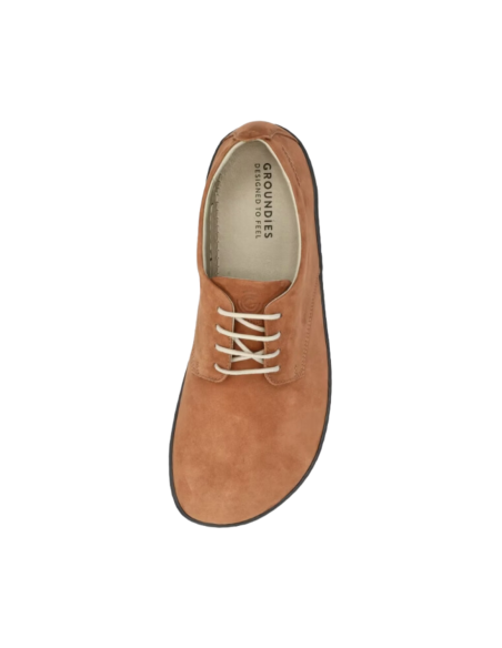 Zapatilla barefoot - GROUNDIES® Palermo Barefoot+ Cognac (hombre)