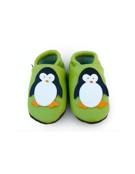 zapatos de cuero - afelo - penguin green